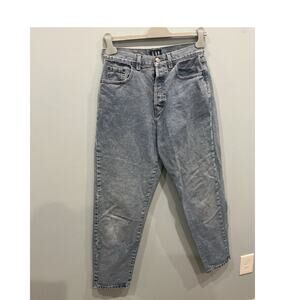Vintage Gap Womens High Rise Tapered Leg Jeans Size 10 12 Medium Wash 90s Button
